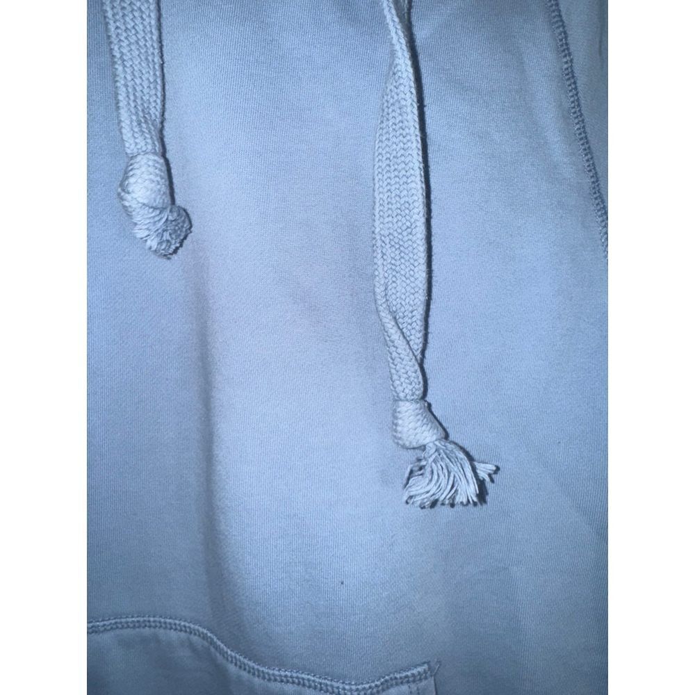 American Eagle light blue split side ribbed hoodie oversized small - Picture 3 of 6